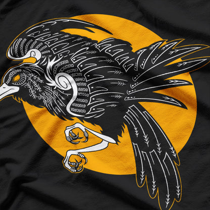 Raven Viking Mythology Norse Crow Nordic Bird Symbol T-Shirt