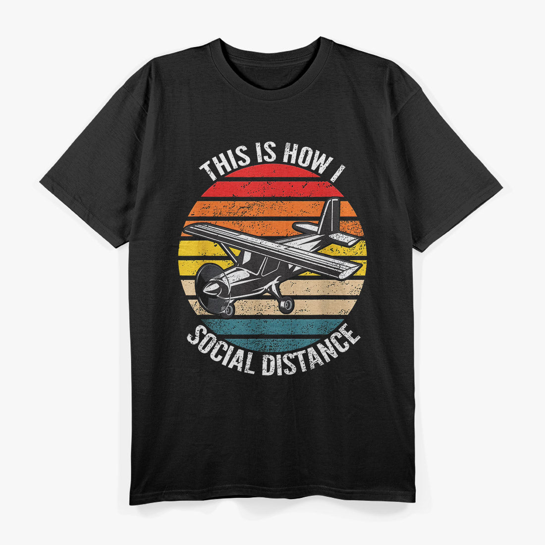 Retro Vintage Airplane – Aviation Pilot Flight Enthusiast T-Shirt