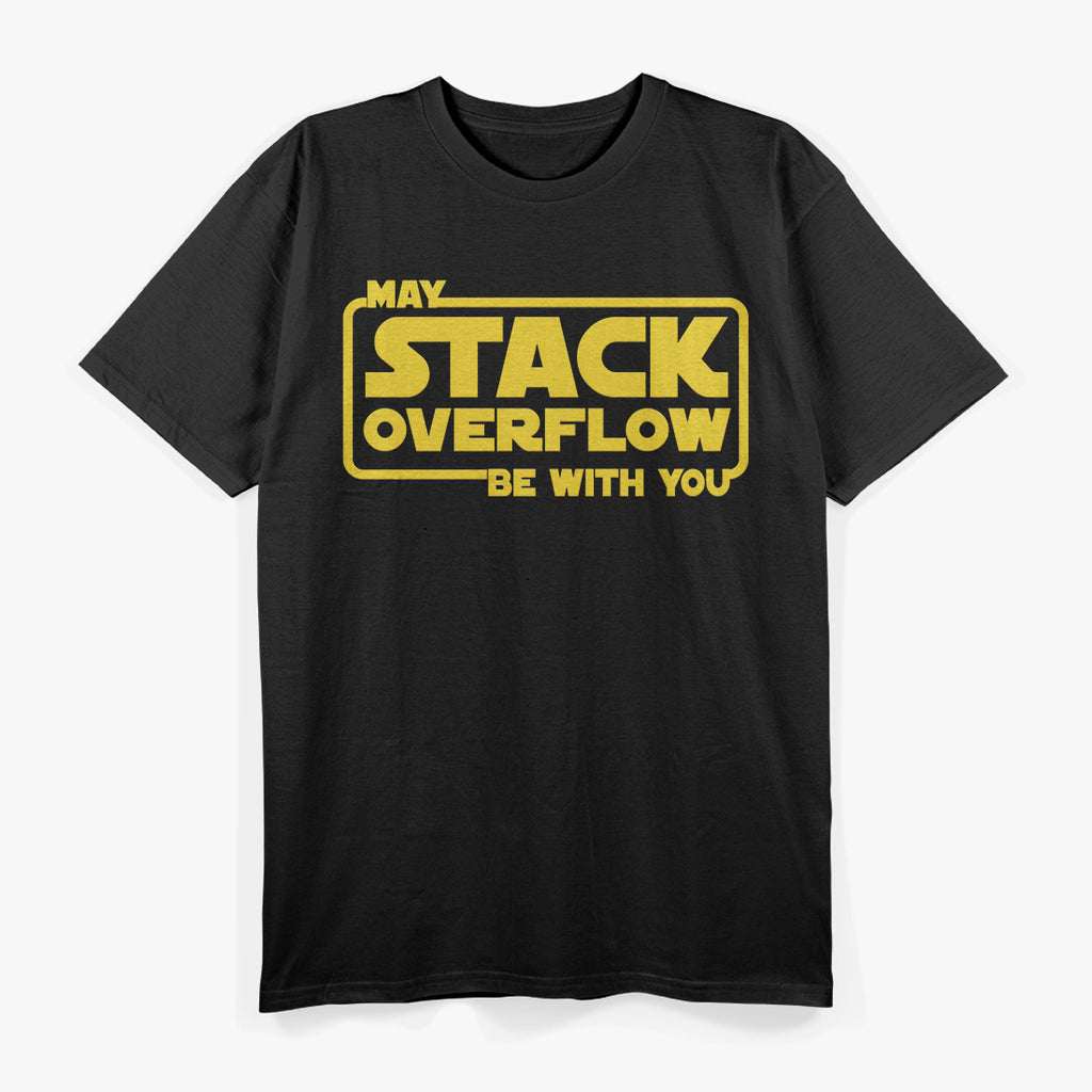 Stack Overflow with You Funny Programmer Coding T-Shirt