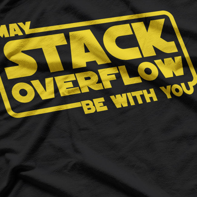 Stack Overflow with You Funny Programmer Coding T-Shirt