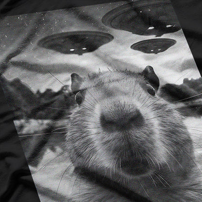 Capybara UFO: Out of This World Adventure T-Shirt