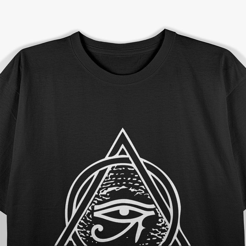 Pyramid & Eye of Ra: Ancient Egyptian Mystical Symbol T-Shirt