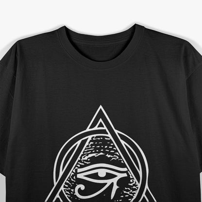 Pyramid & Eye of Ra: Ancient Egyptian Mystical Symbol T-Shirt