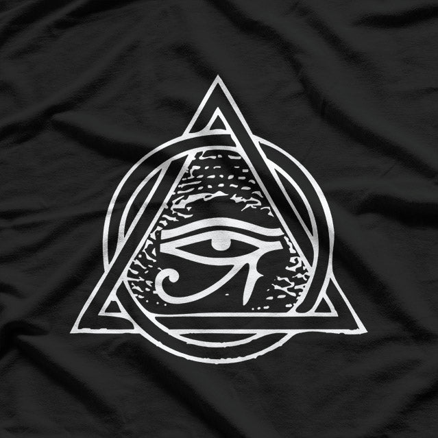 Pyramid & Eye of Ra: Ancient Egyptian Mystical Symbol T-Shirt