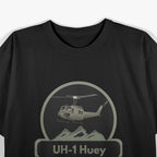 White Design UH-1 Huey Helicopter Veteran Military Gift T-Shirt