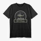 White Design UH-1 Huey Helicopter Veteran Military Gift T-Shirt