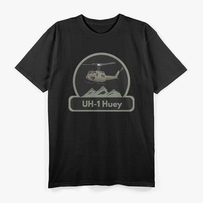White Design UH-1 Huey Helicopter Veteran Military Gift T-Shirt