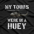 My Tours Were in a Huey: Vietnam Veteran Pride T-Shirt