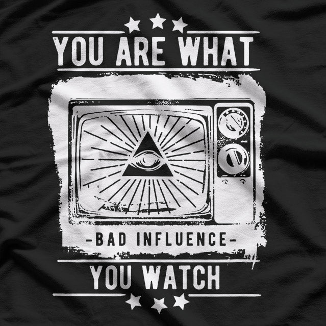 Pyramid & All-Seeing Eye: Illuminati Brainwash Symbol T-Shirt