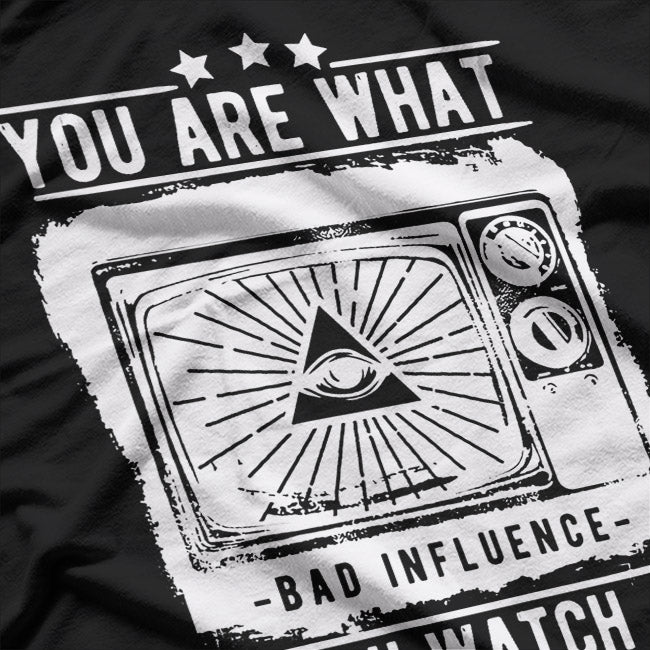 Pyramid & All-Seeing Eye: Illuminati Brainwash Symbol T-Shirt