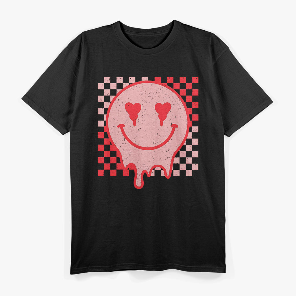 Retro Groovy Valentine’s Day – Hippie Heart Funny Matching T-Shirt
