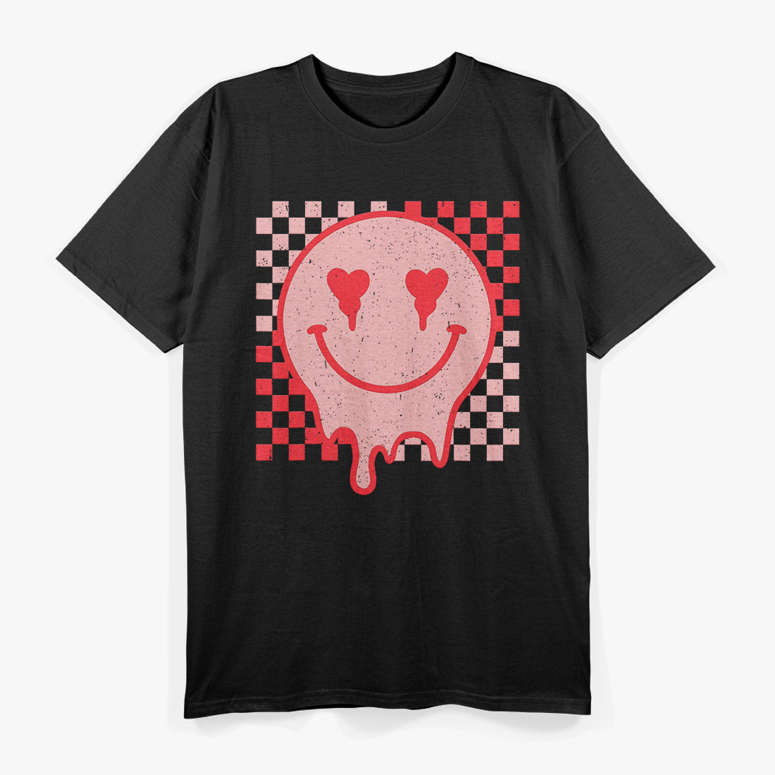 Retro Groovy Valentine’s Day – Hippie Heart Funny Matching T-Shirt