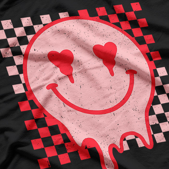 Retro Groovy Valentine’s Day – Hippie Heart Funny Matching T-Shirt