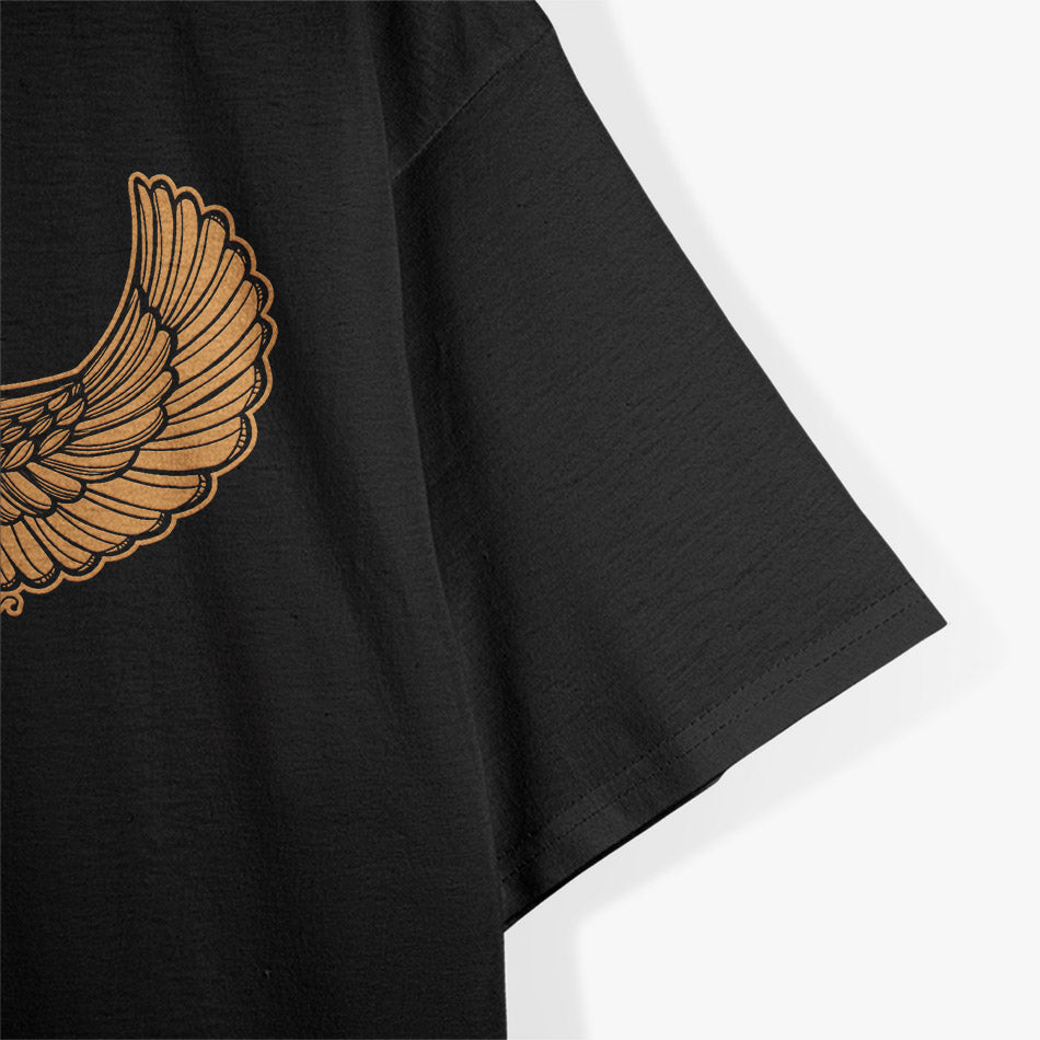 Winged Eye of Ra Ancient Egyptian Hieroglyphic Symbol T-Shirt