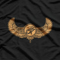 Winged Eye of Ra Ancient Egyptian Hieroglyphic Symbol T-Shirt