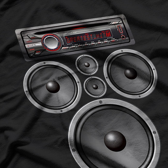 Car Stereo Speakers System T-Shirt