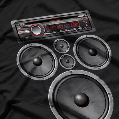 Car Stereo Speakers System T-Shirt