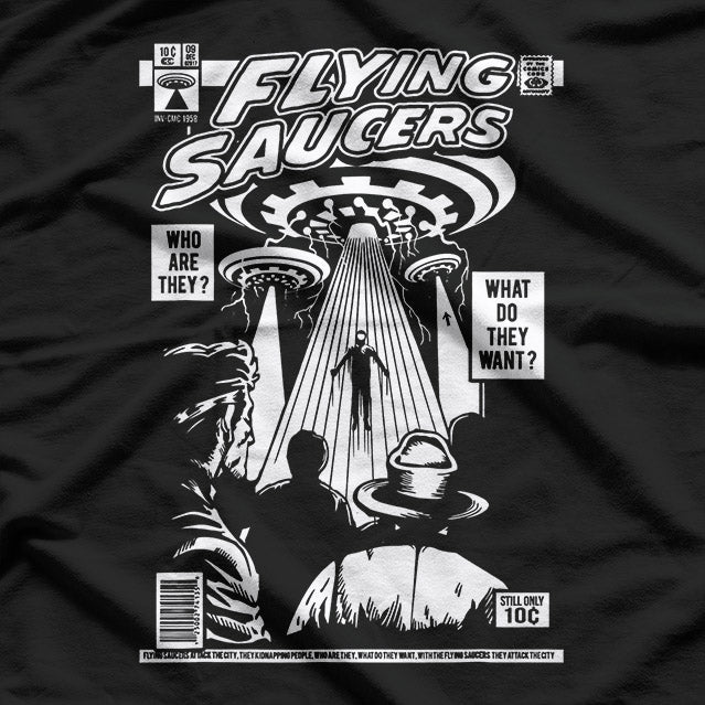 Alien UFO Flying Saucer Cosmic Mystery T-Shirt