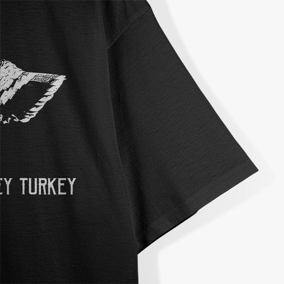 Here Turkey Turkey Funny Thanksgiving Feast Humor T-Shirt