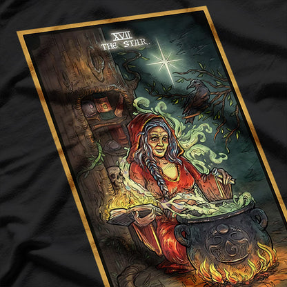 The Goddess Cerridwen Star Tarot Card Wiccan Pagan Witch T-Shirt