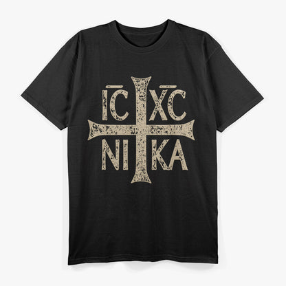 Cross Christogram IC XC NI KA Christian Symbol T-Shirt
