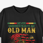 Never Underestimate an Old Man Who Flew in a Huey T-Shirt