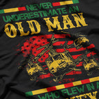 Never Underestimate an Old Man Who Flew in a Huey T-Shirt