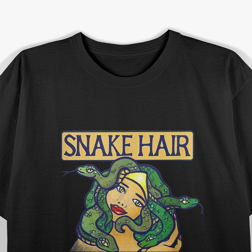 Snake Hair Don’t Care – Funny Medusa Head Mythology T-Shirt