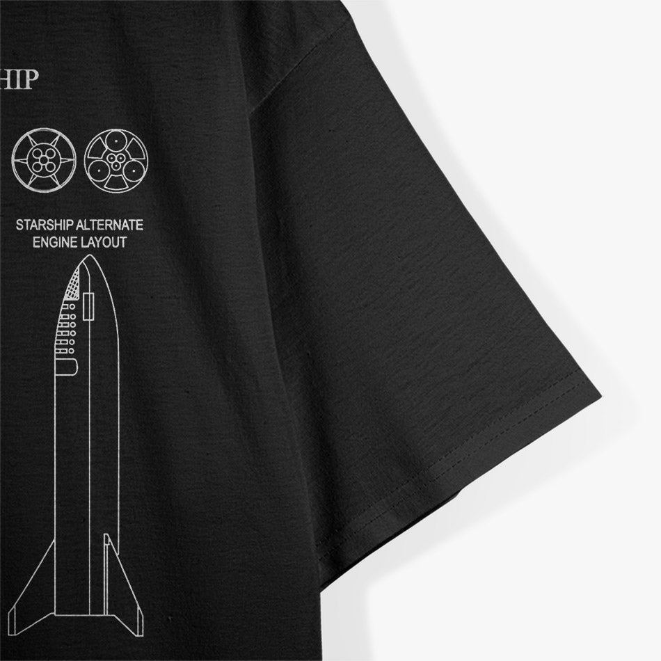 Starship SN15 – To The Moon Space Exploration Rocket T-Shirt