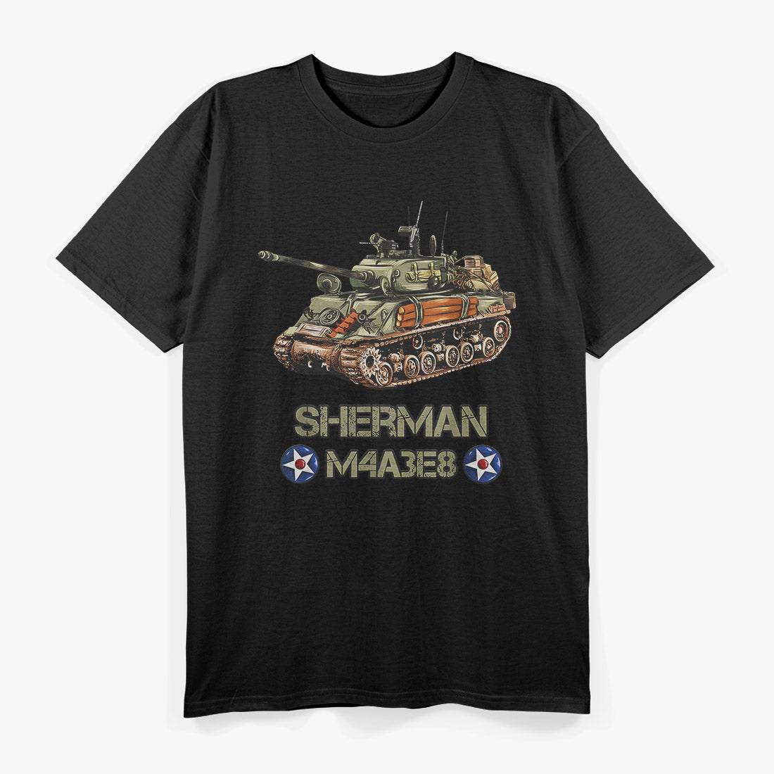 World War II American Tank M4 Sherman War Memorabilia T-Shirt