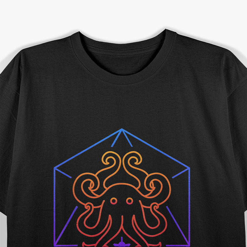 80s Retro Octopus Cool Vintage Style T-Shirt