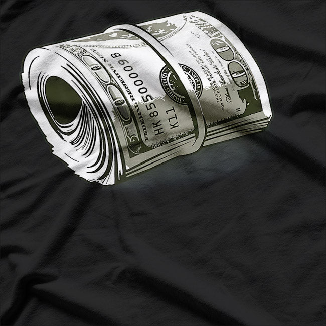 Hundred Money Roll Cash Stacks Funny Rich Lifestyle T-Shirt