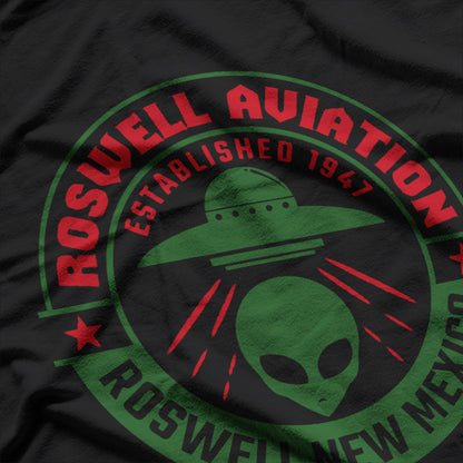 Roswell Aviation: Established 1947 UFO Mystery T-Shirt
