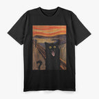 The Scream Parody – Munch Cats & Mice Funny Art Design T-Shirt