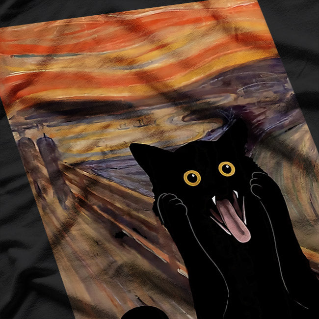The Scream Parody – Munch Cats & Mice Funny Art Design T-Shirt