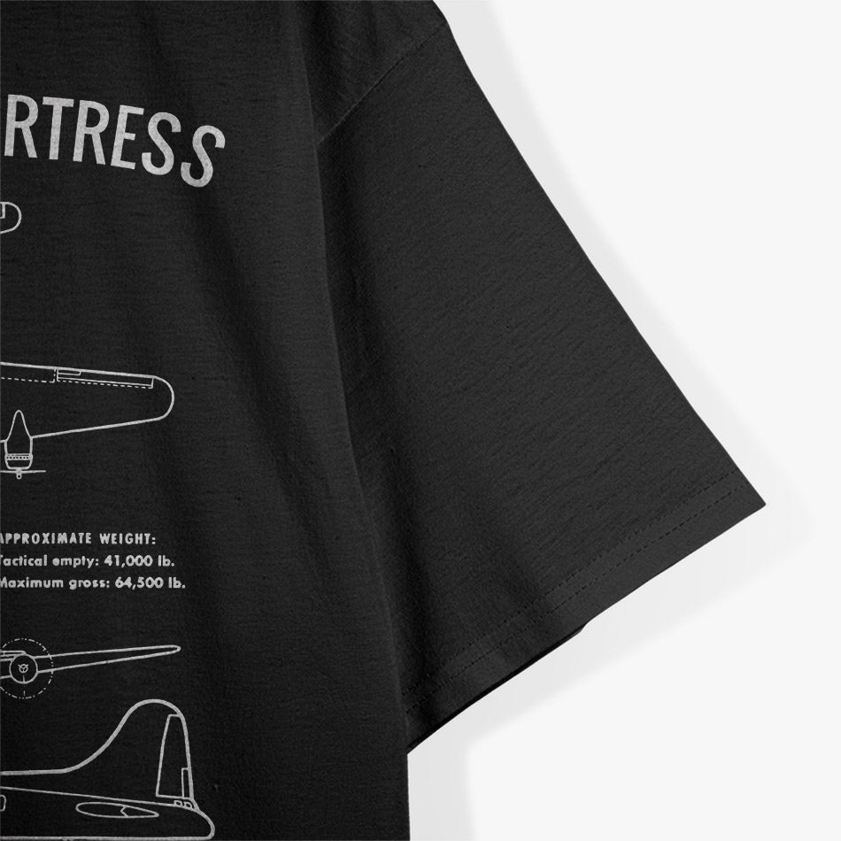 World War II B-17 Bomber Military History Warplane T-Shirt