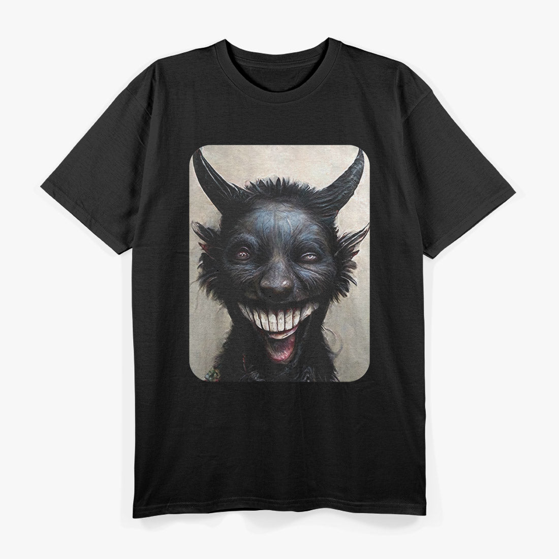 Laughing Satan Dark Art Occult Aesthetic T-Shirt
