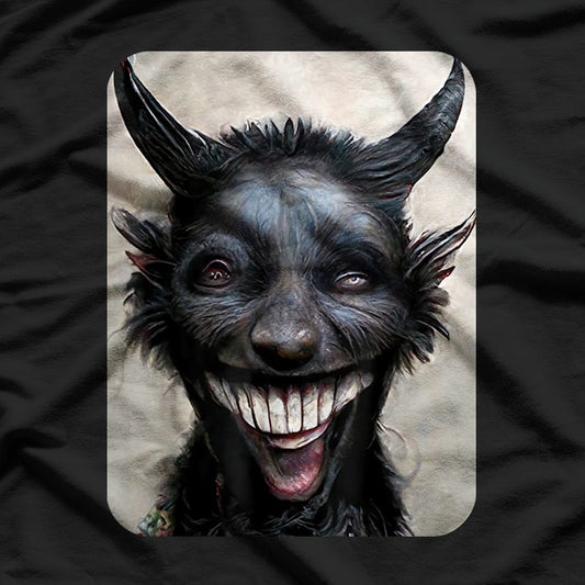 Laughing Satan Dark Art Occult Aesthetic T-Shirt