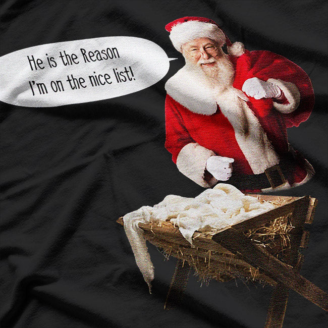Nativity Scene: Jesus Is the Reason T-Shirt