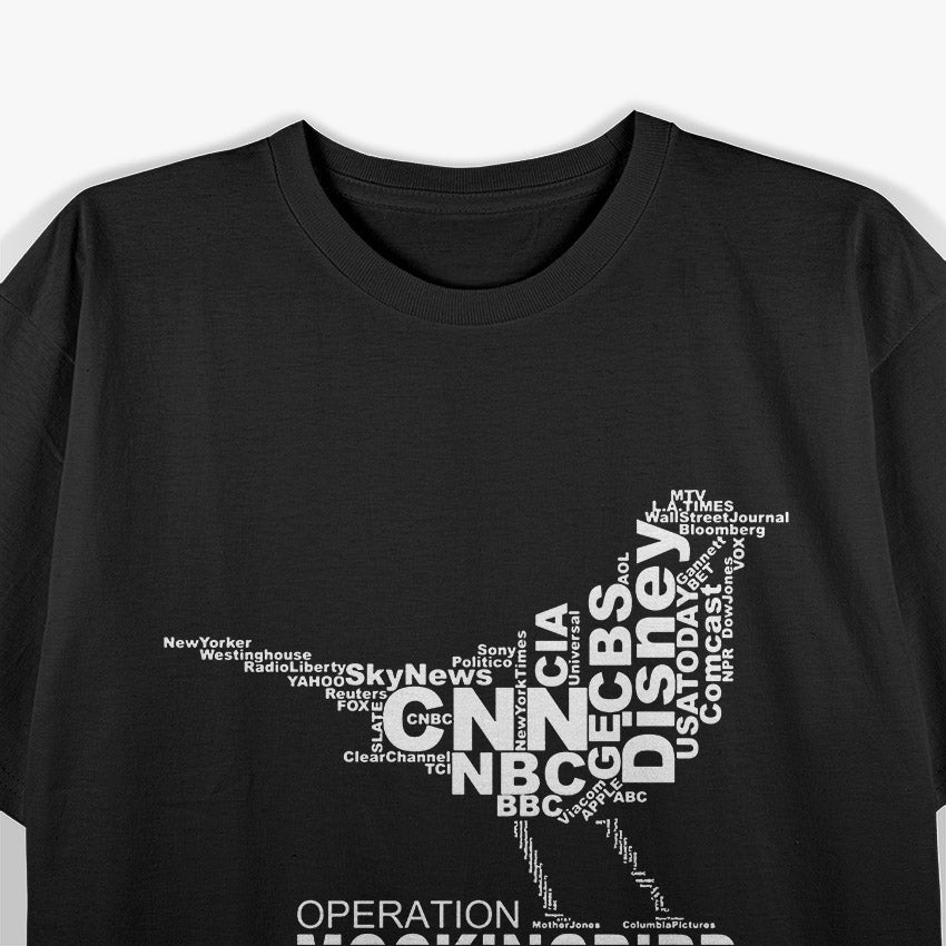Operation Mockingbird CIA Government Conspiracy Theory T-Shirt