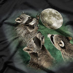 Three Raccoon Moons – Funny Trash Panda Cosmic Space Animal T-Shirt