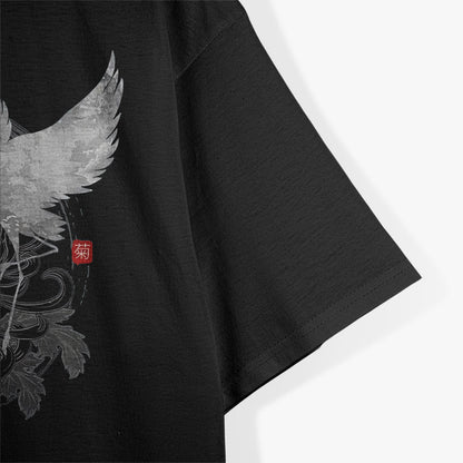 Dancing Cranes – Elegant Japanese Nature Art Gift Love T-Shirt