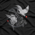 Dancing Cranes – Elegant Japanese Nature Art Gift Love T-Shirt