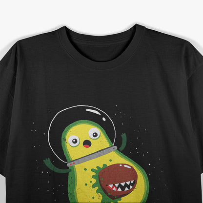 Funny Alien Avocado Food Lovers Graphic T-Shirt