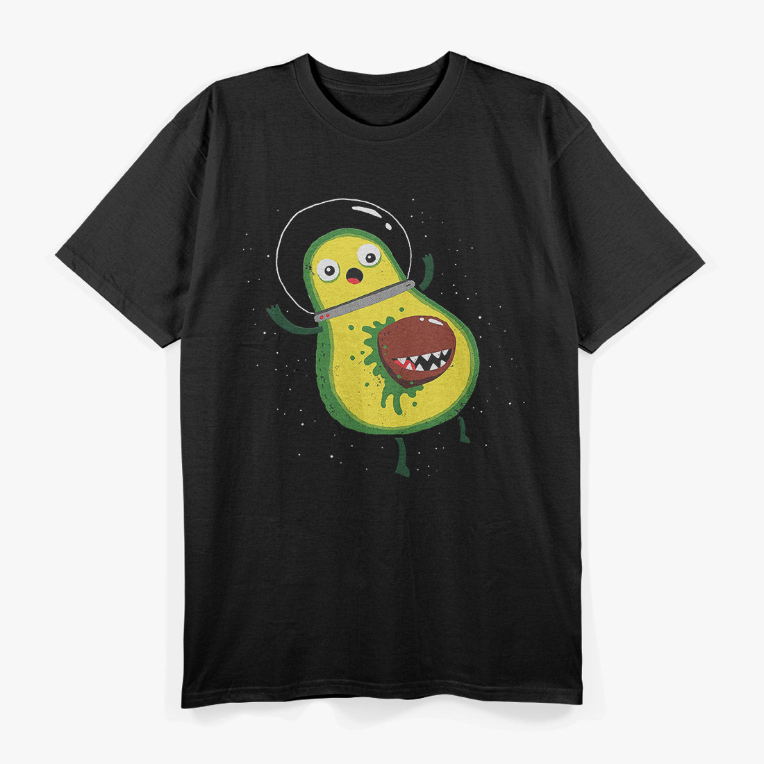 Funny Alien Avocado Food Lovers Graphic T-Shirt