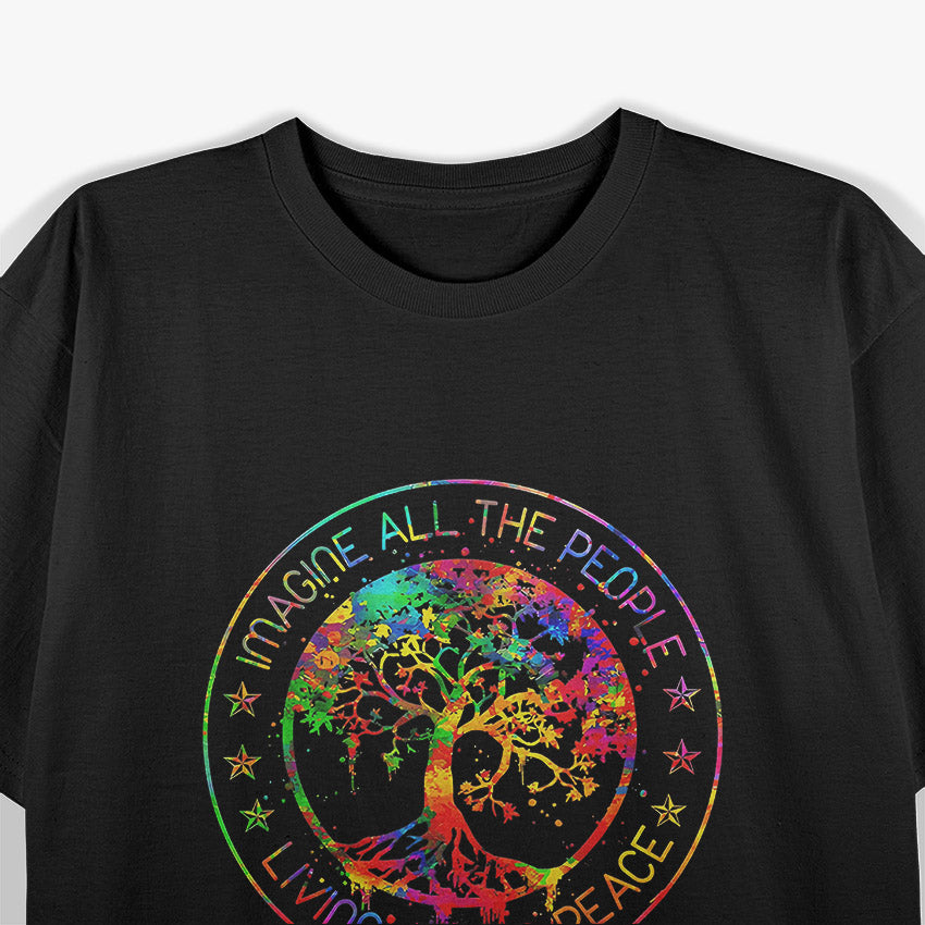 Imagine Peace – Hippie Inspired Retro T-Shirt