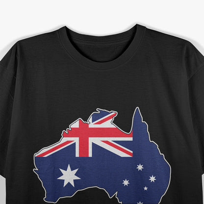 Australia Map & Flag – Cotton Comfort Design T-Shirt