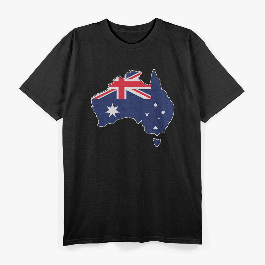 Australia Map & Flag – Cotton Comfort Design T-Shirt