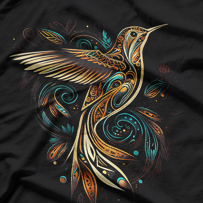 Tribal Bird Design – Native American Inspired Art Graphic T-Shirt
