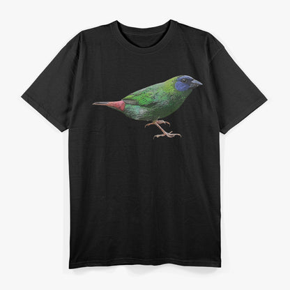 Vibrant Blue-Faced Parrot-Finch Pullover T-Shirt